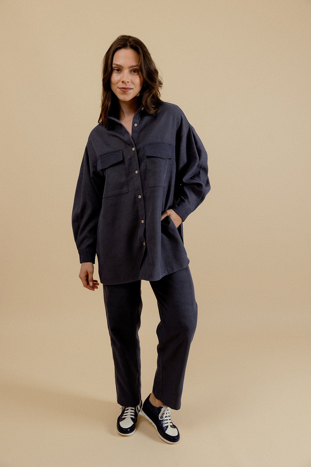 CLEOPHEE SHIRT - NAVY