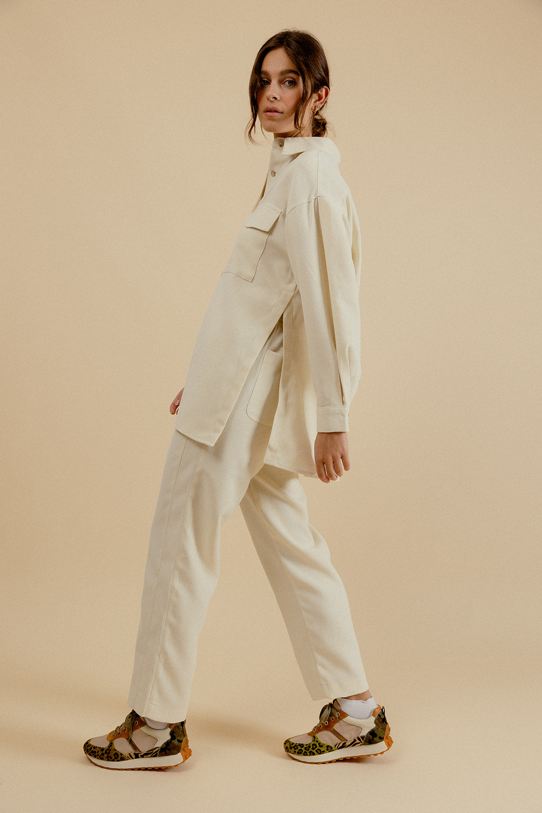 PANTALON SANDRO - ÉCRU