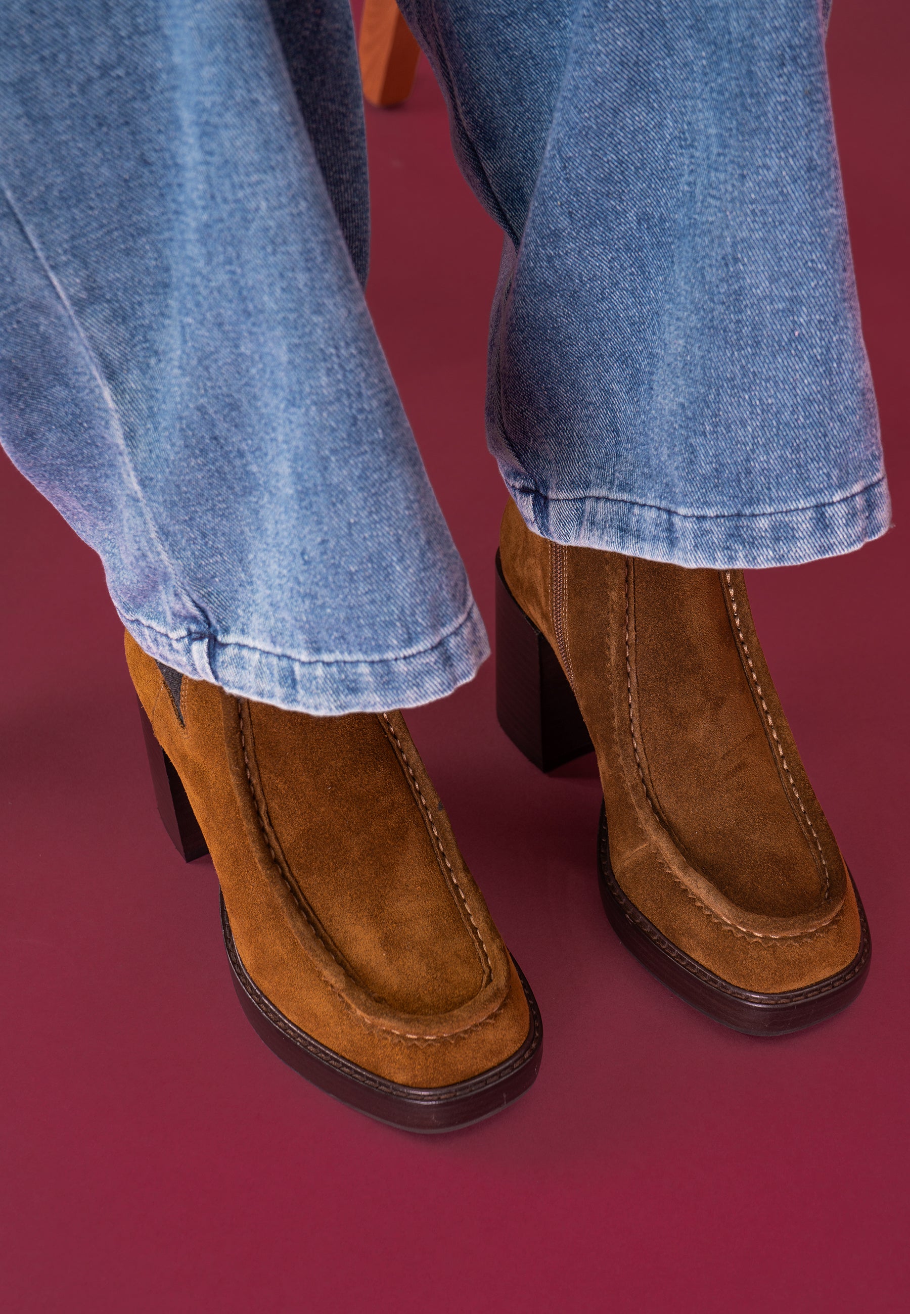 BOTTINES COSMOS - CAMEL