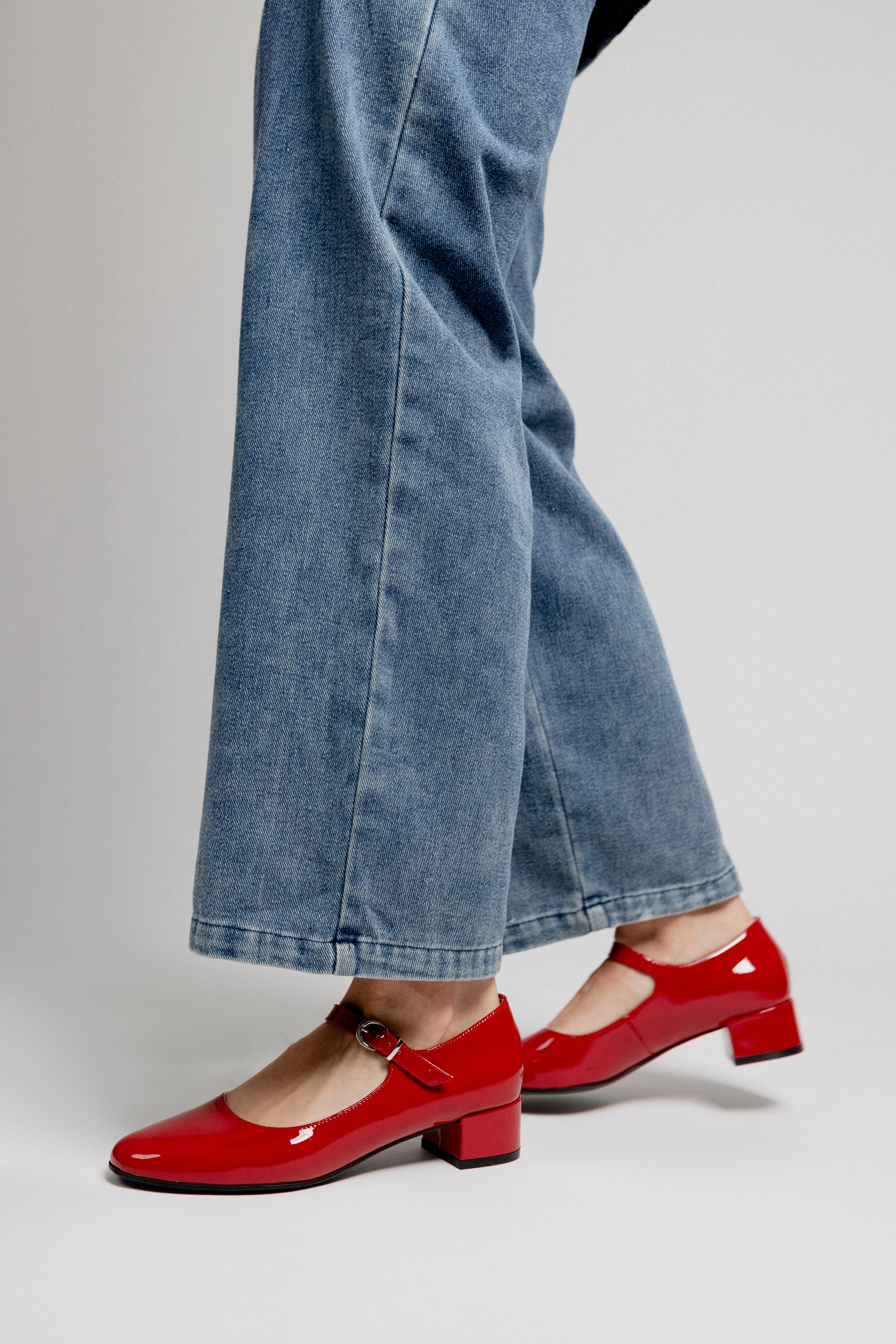 BALLERINES DORIE - ROUGE VERNIS