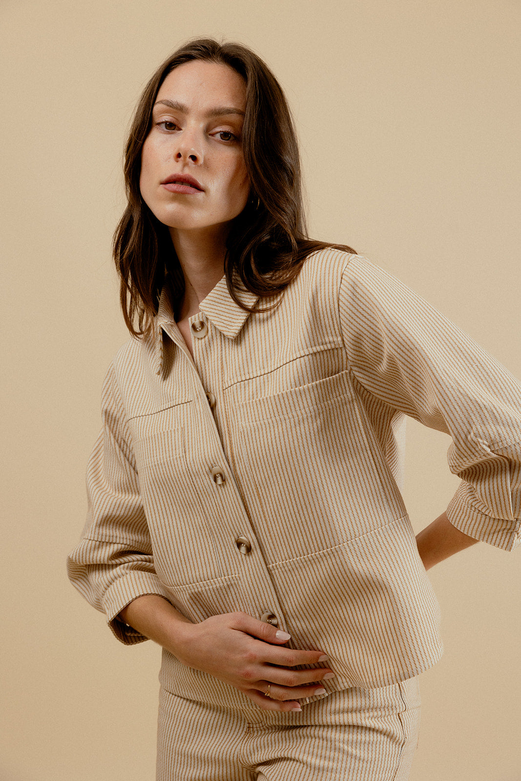 DELPHINE JACKET - BEIGE