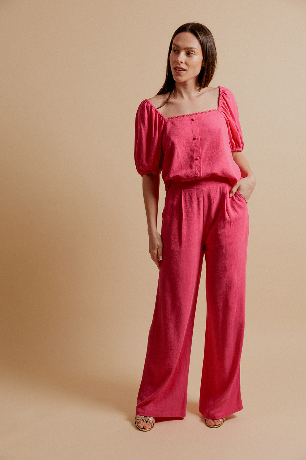 PANTALON GEORGIE - FUCHSIA