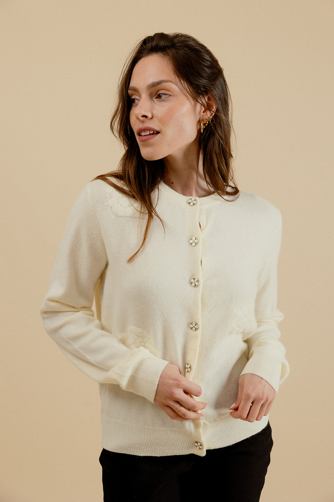 CARDIGAN EDGARD - ÉCRU