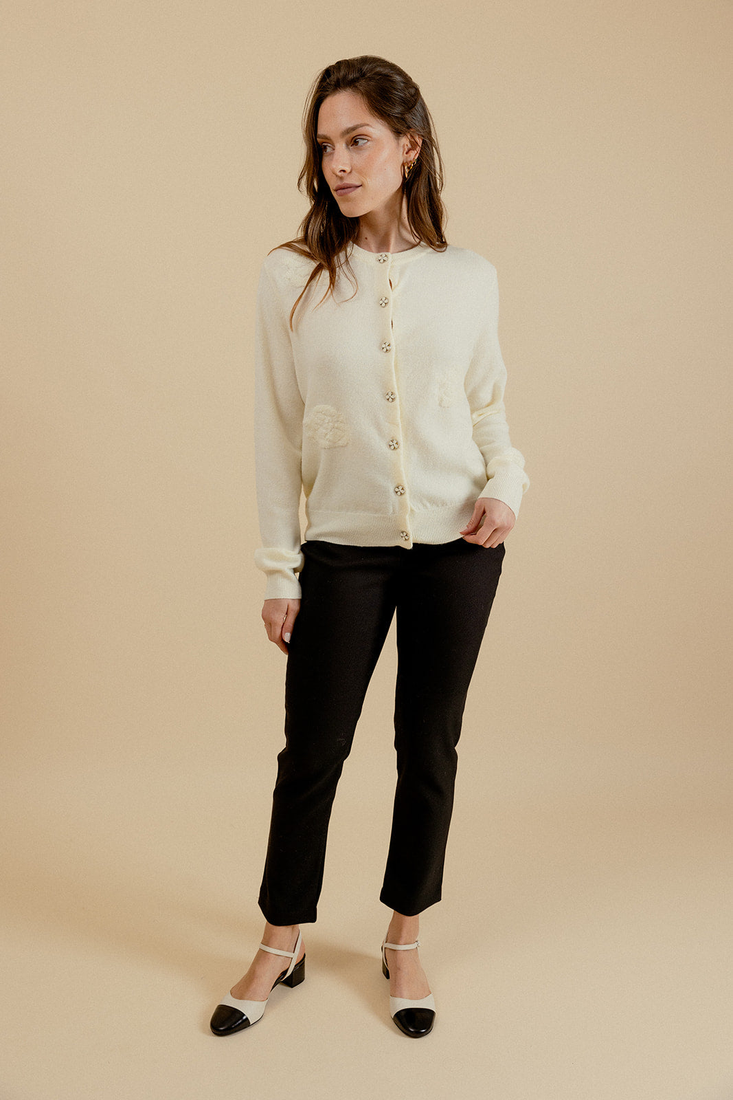 CARDIGAN EDGARD - ÉCRU