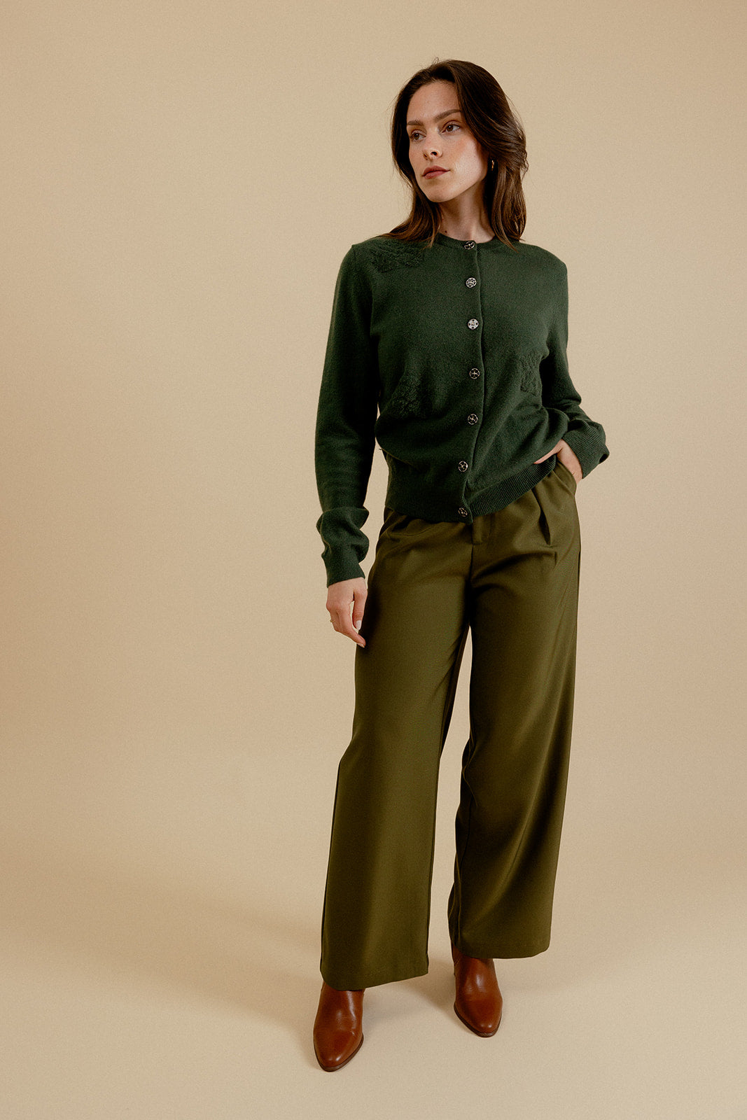 CARDIGAN EDGARD - KAKI