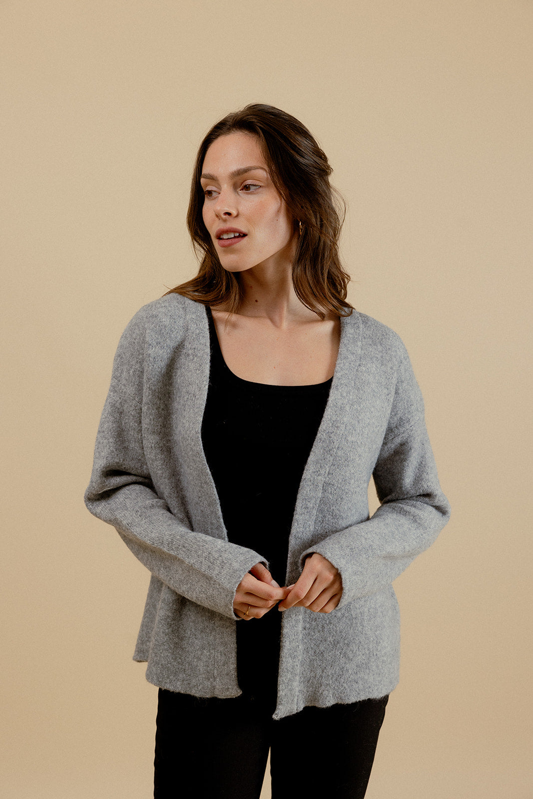 CARDIGAN EDMOND - GRIS