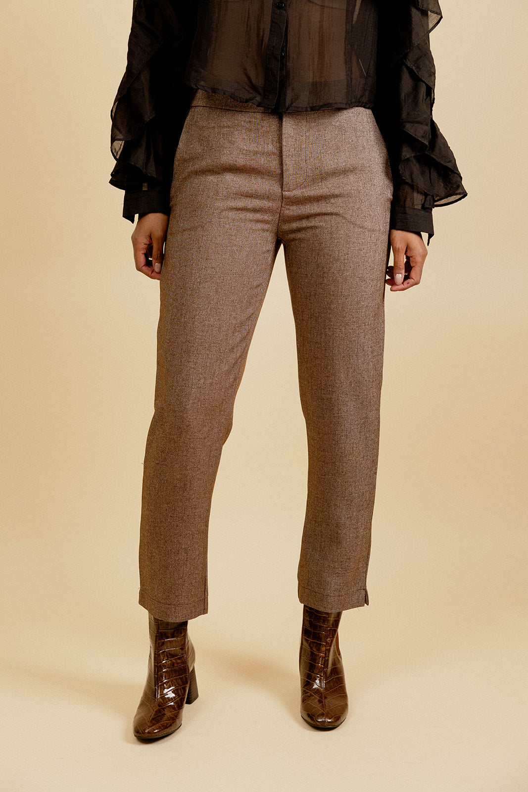 PANTALON MOÏSE - CHOCO