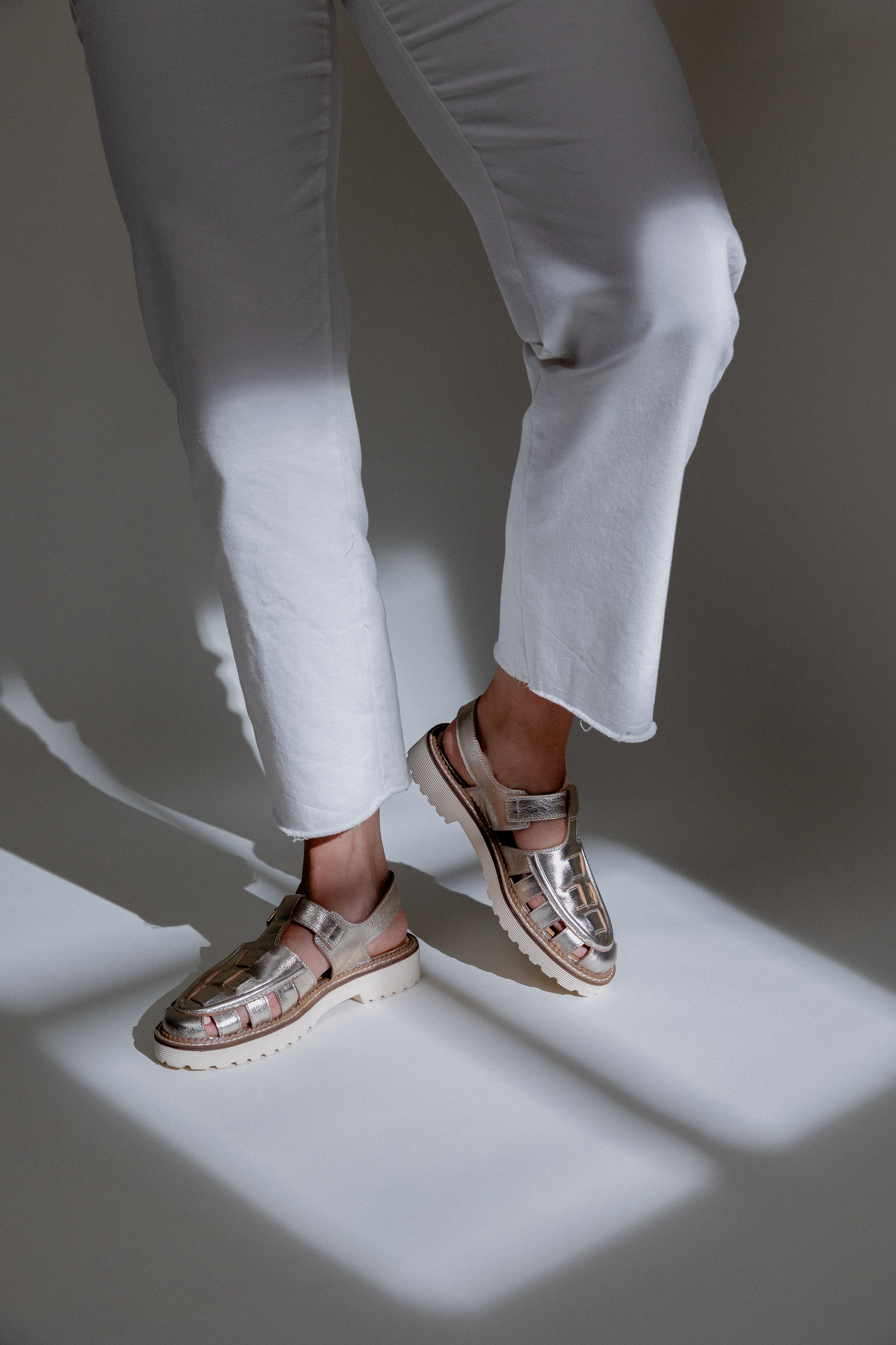 SANDALES ELOISE  - PLATINE