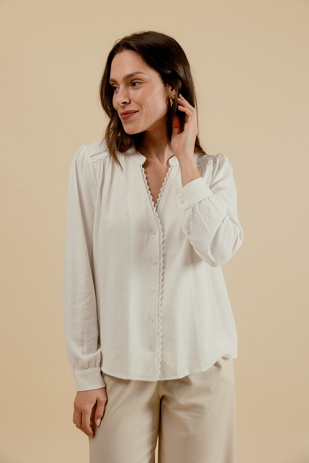 ELORINE SHIRT - ECRU