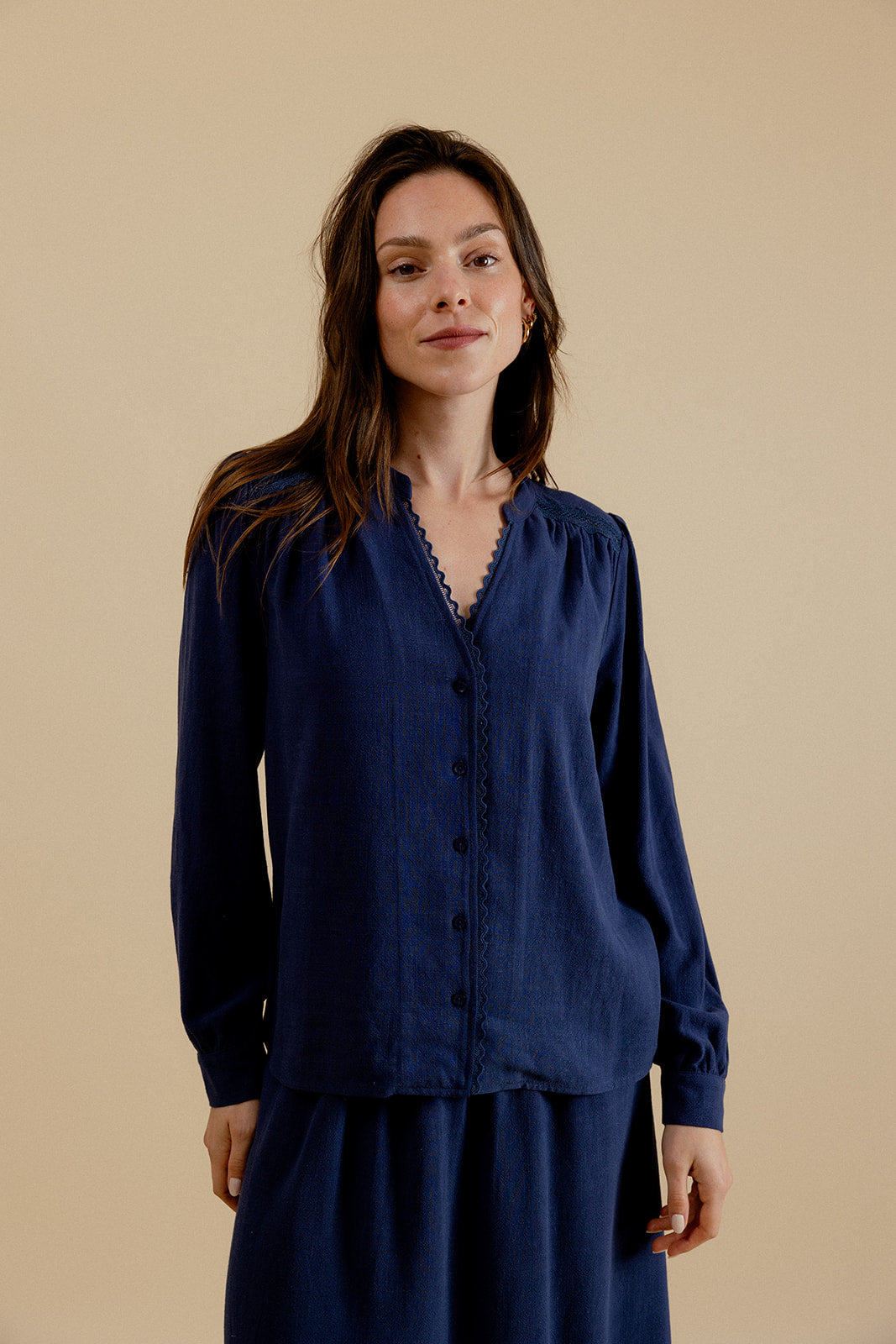 ELORINE SHIRT - NAVY