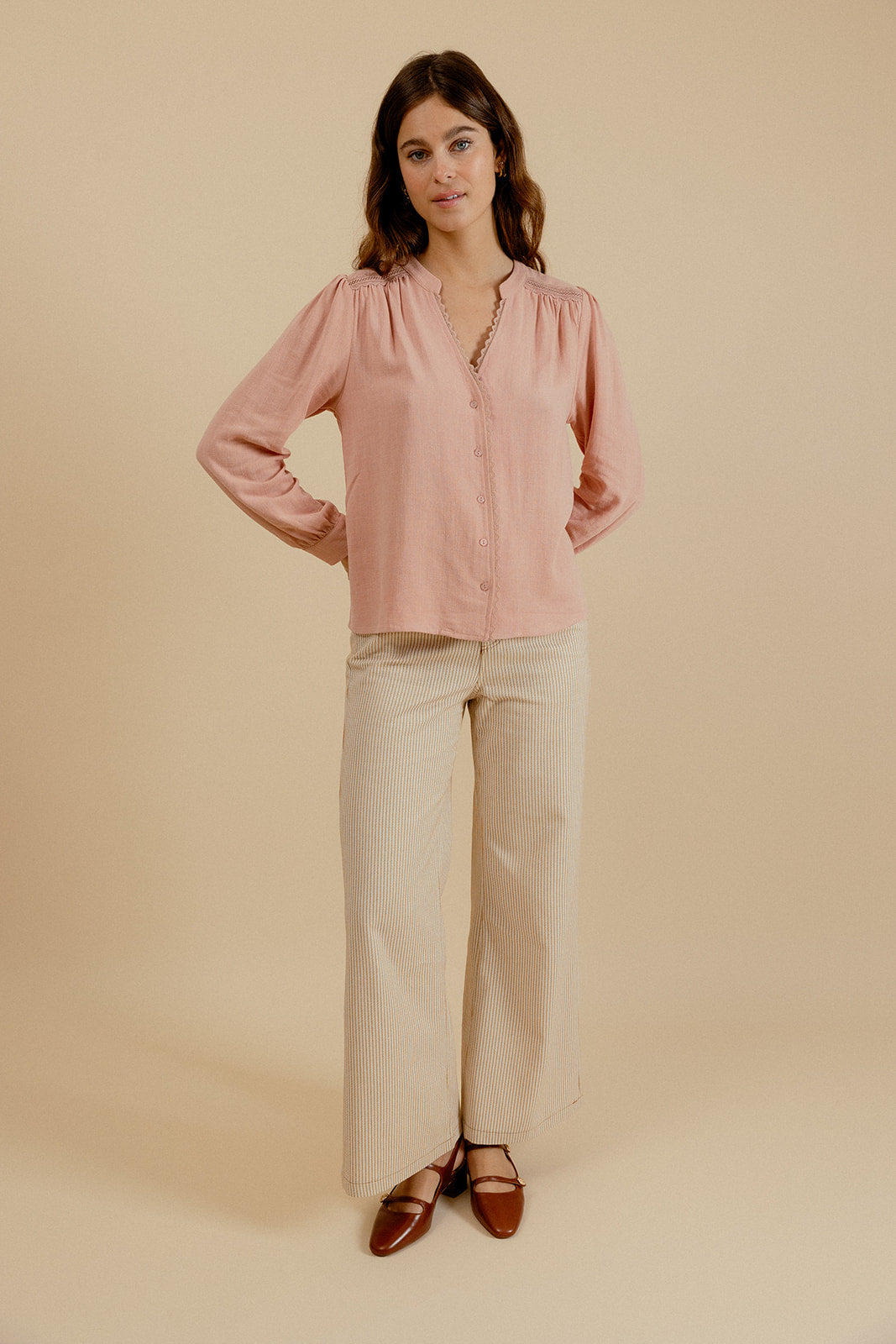 ELORINE SHIRT - PINK