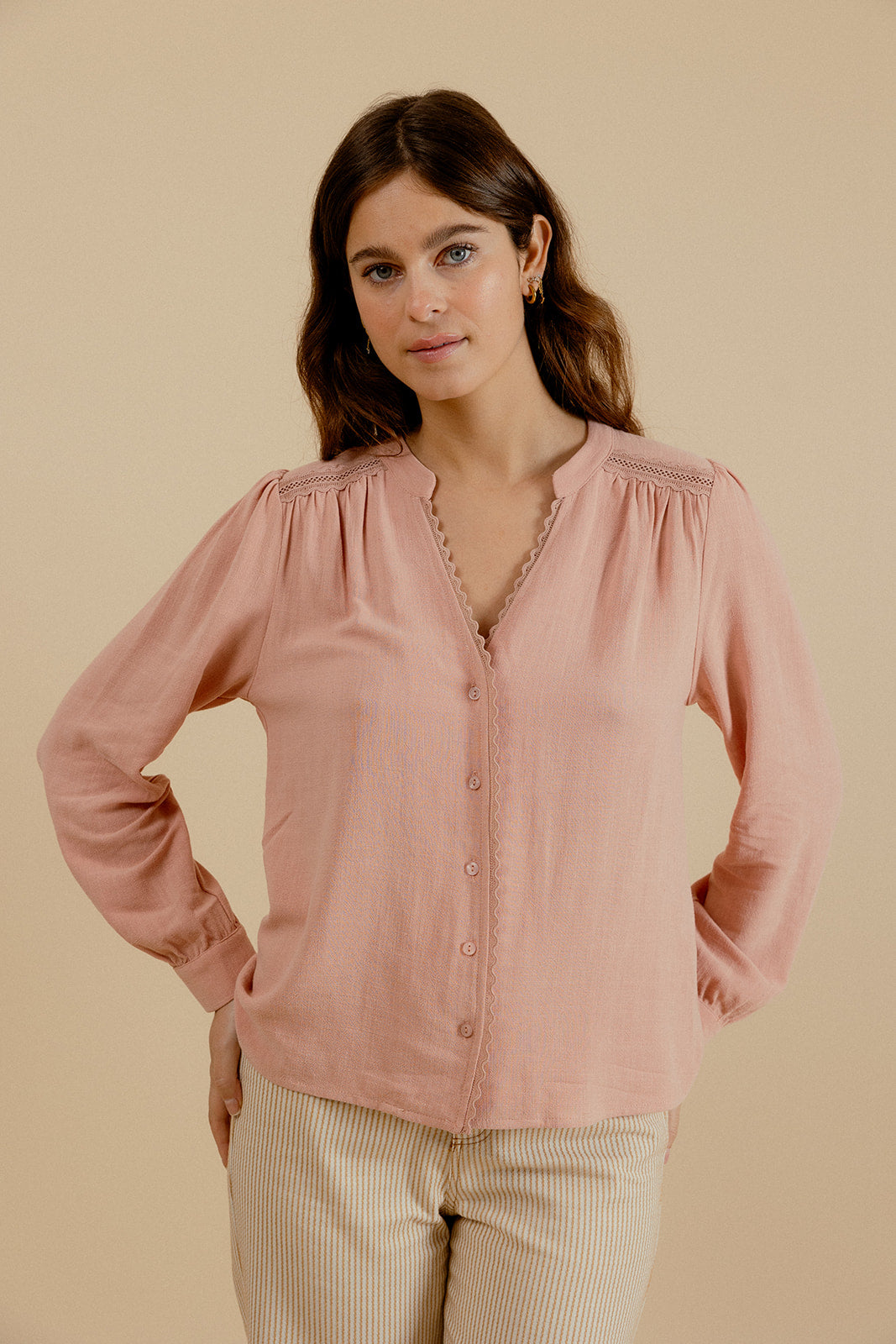 ELORINE SHIRT - PINK