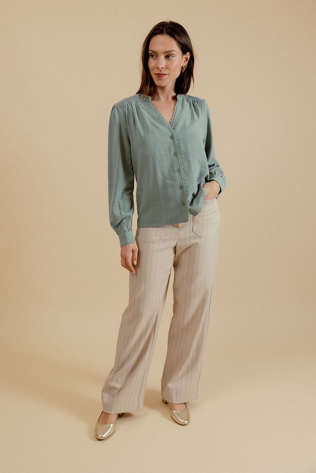 ELORINE SHIRT - GREEN