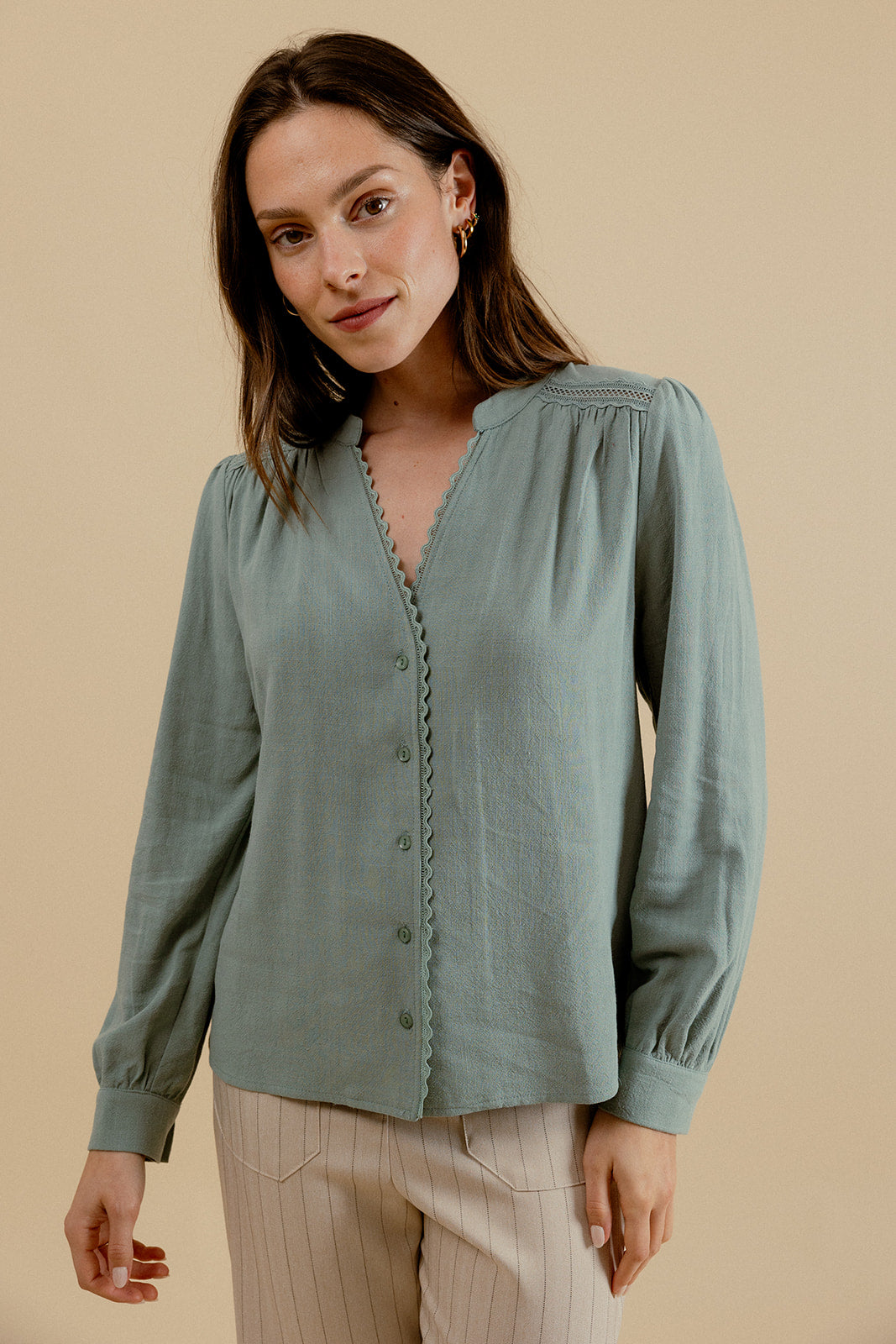 ELORINE SHIRT - GREEN
