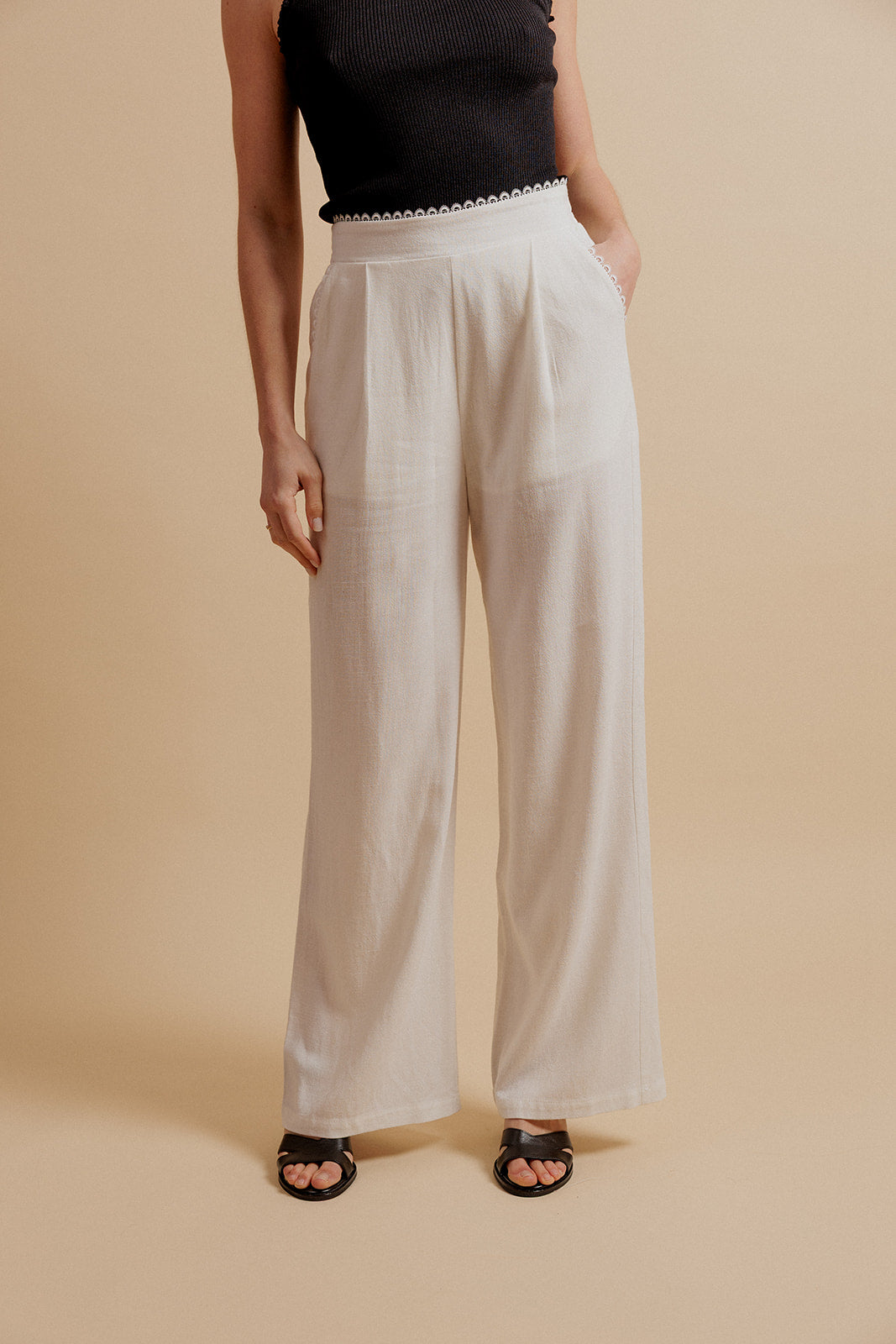 PANTALON GEORGIE - ÉCRU