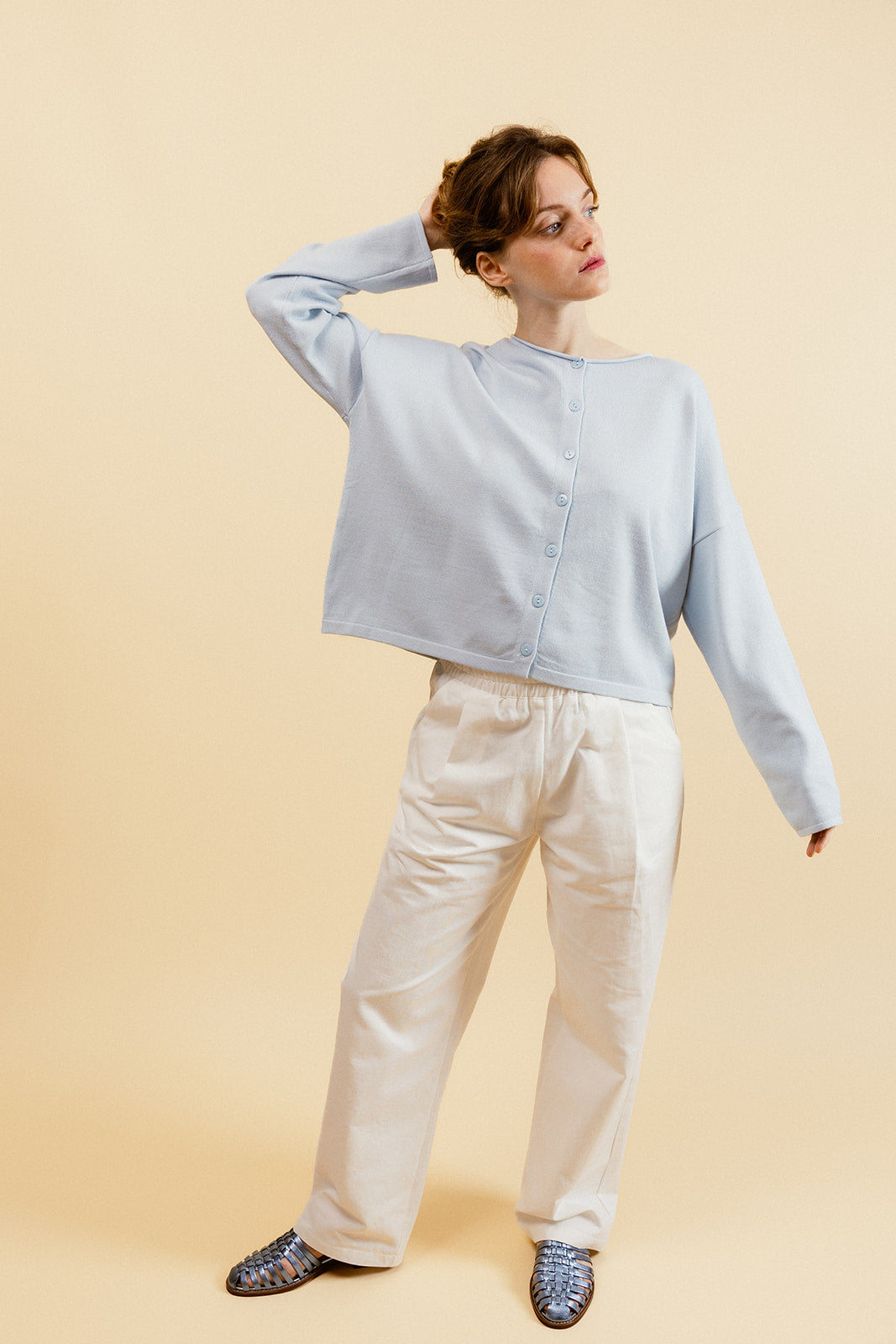 GERMAIN - Gilet Ciel Fin à Manches Longues