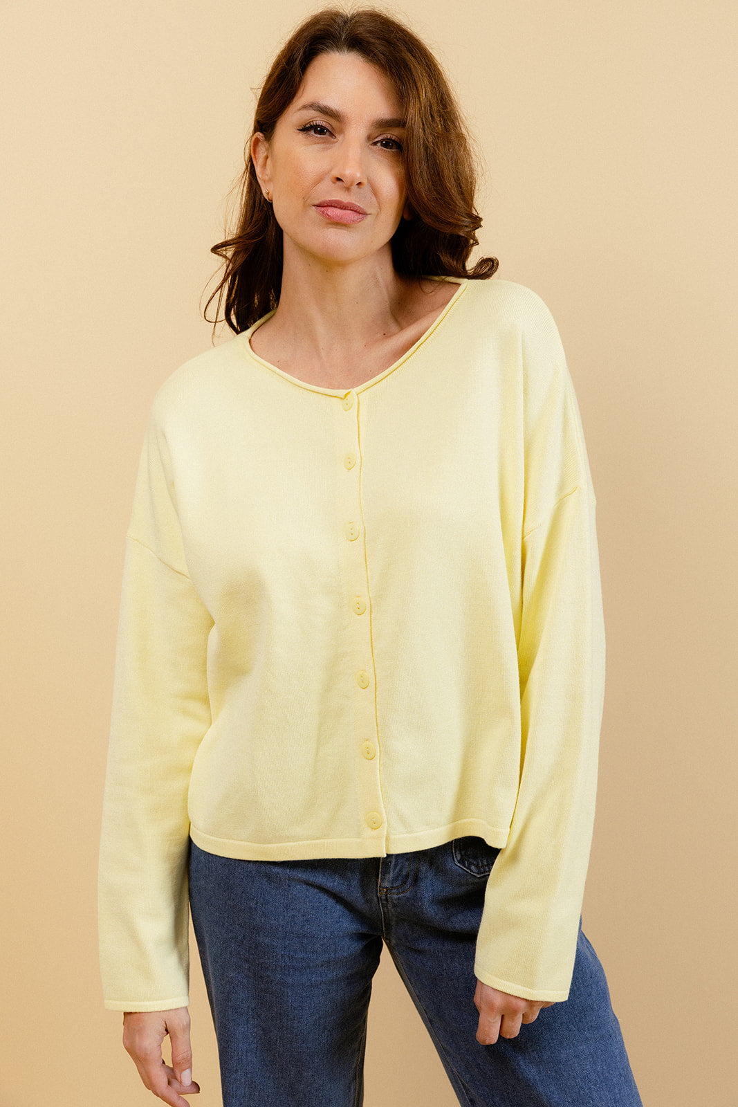 GERMAIN - Gilet Jaune Fin à Manches Longues