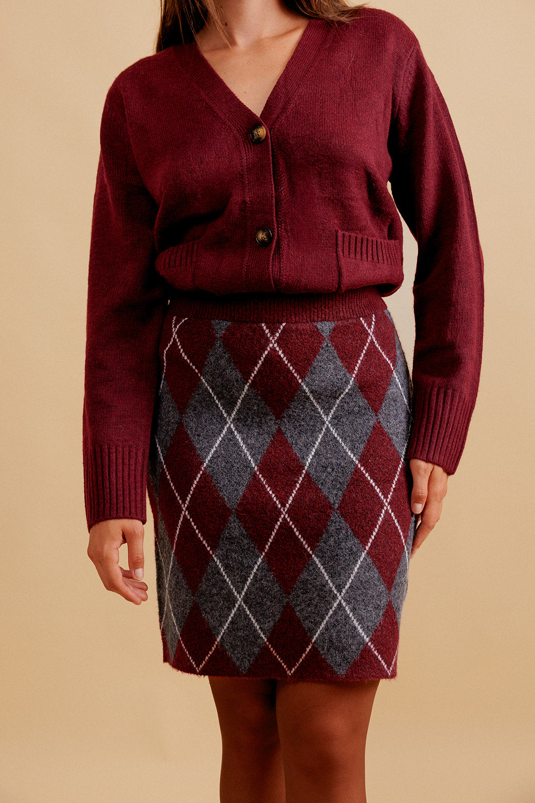 JUPE COURTE VESPERA - BORDEAUX