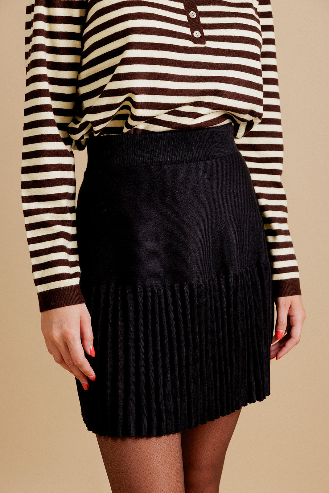 JUPE COURTE AURORELYS - NOIR