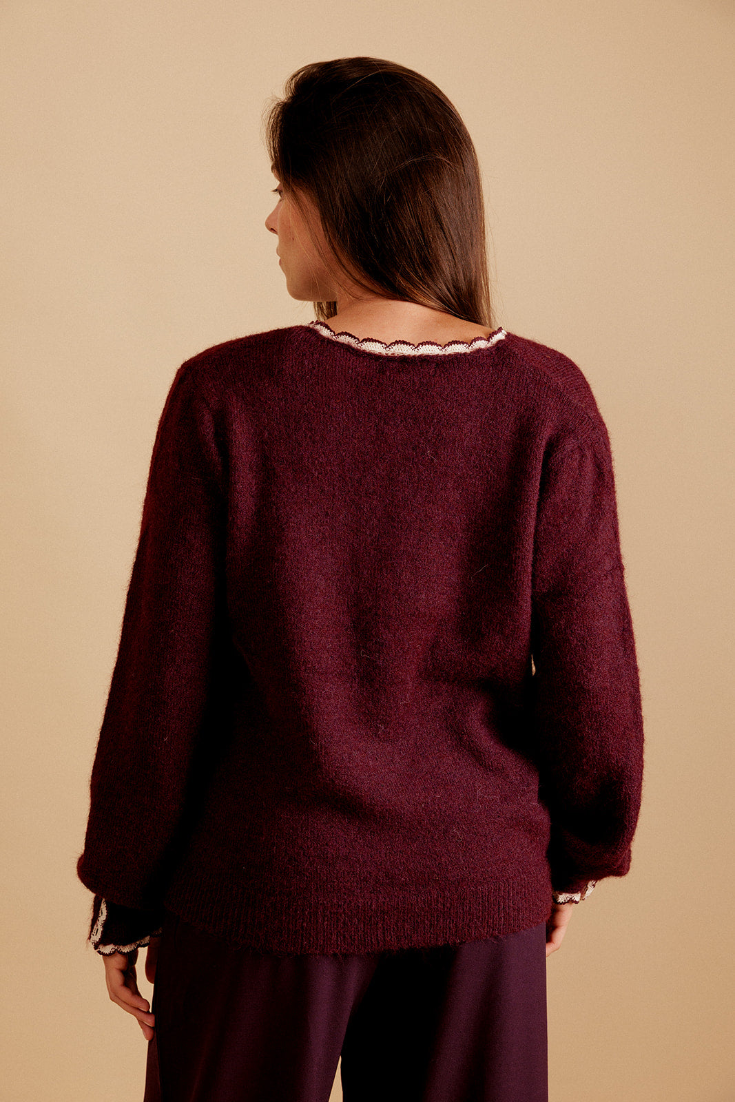 PULL COL V ELORIA - VIOLINE