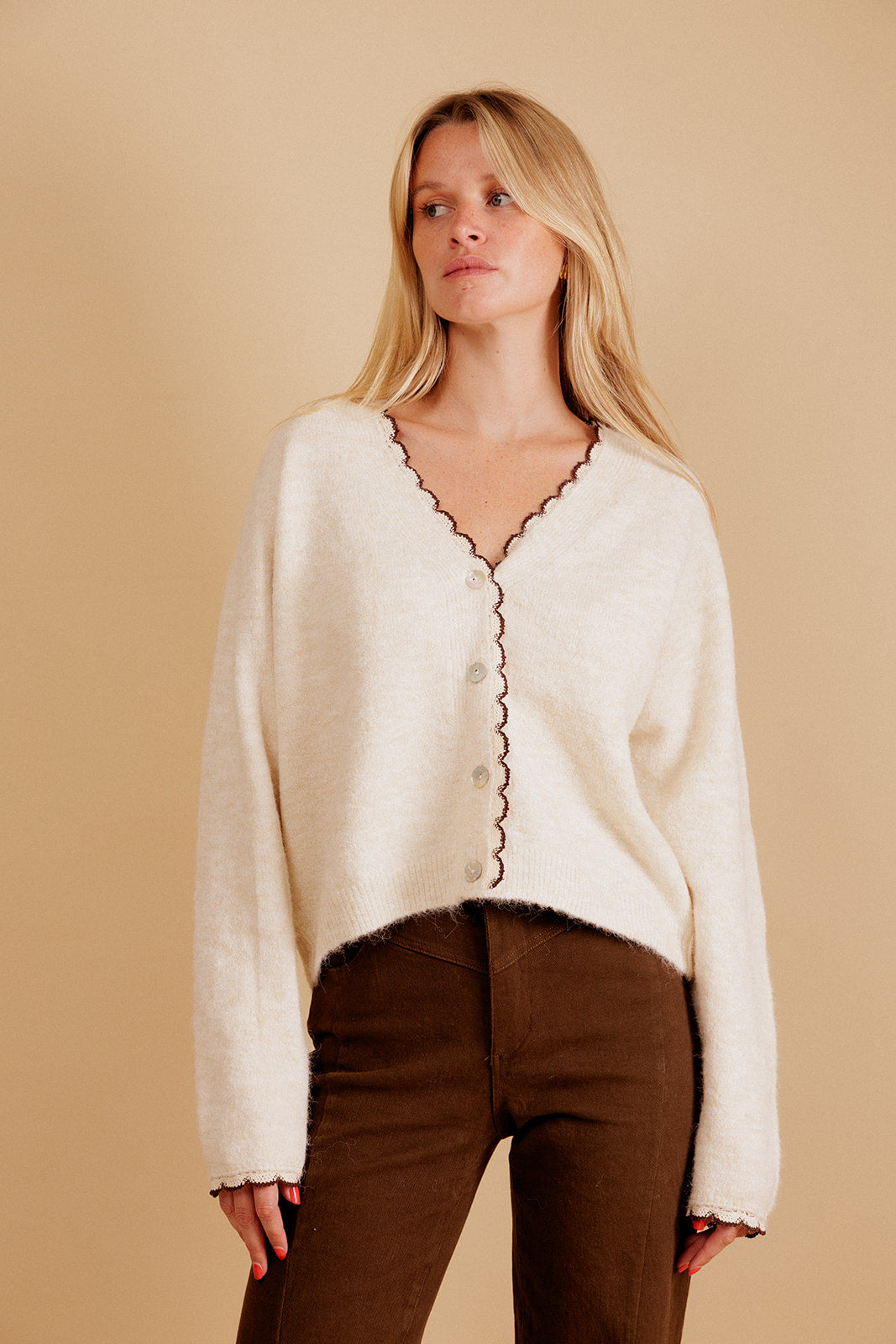 CARDIGAN AURÉLIANE - ECRU