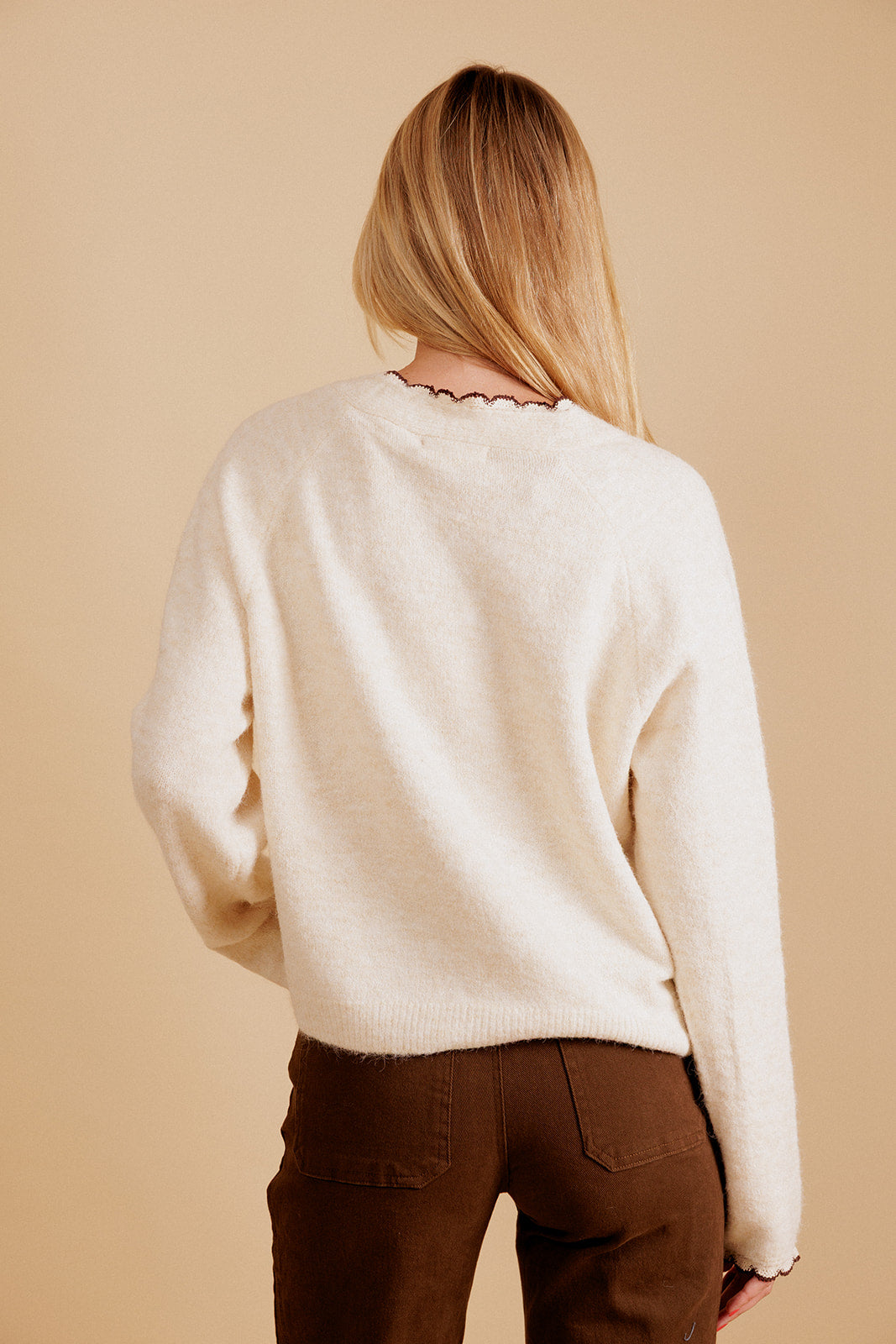 CARDIGAN AURÉLIANE - ECRU