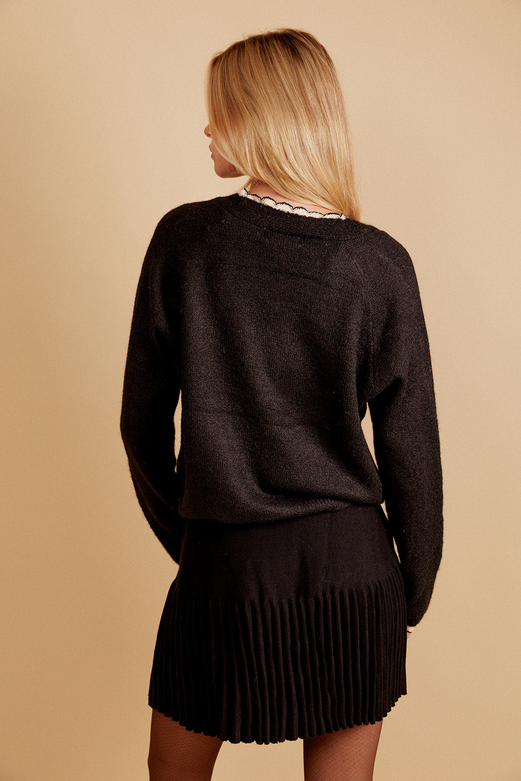 CARDIGAN AURÉLIANE - NOIR