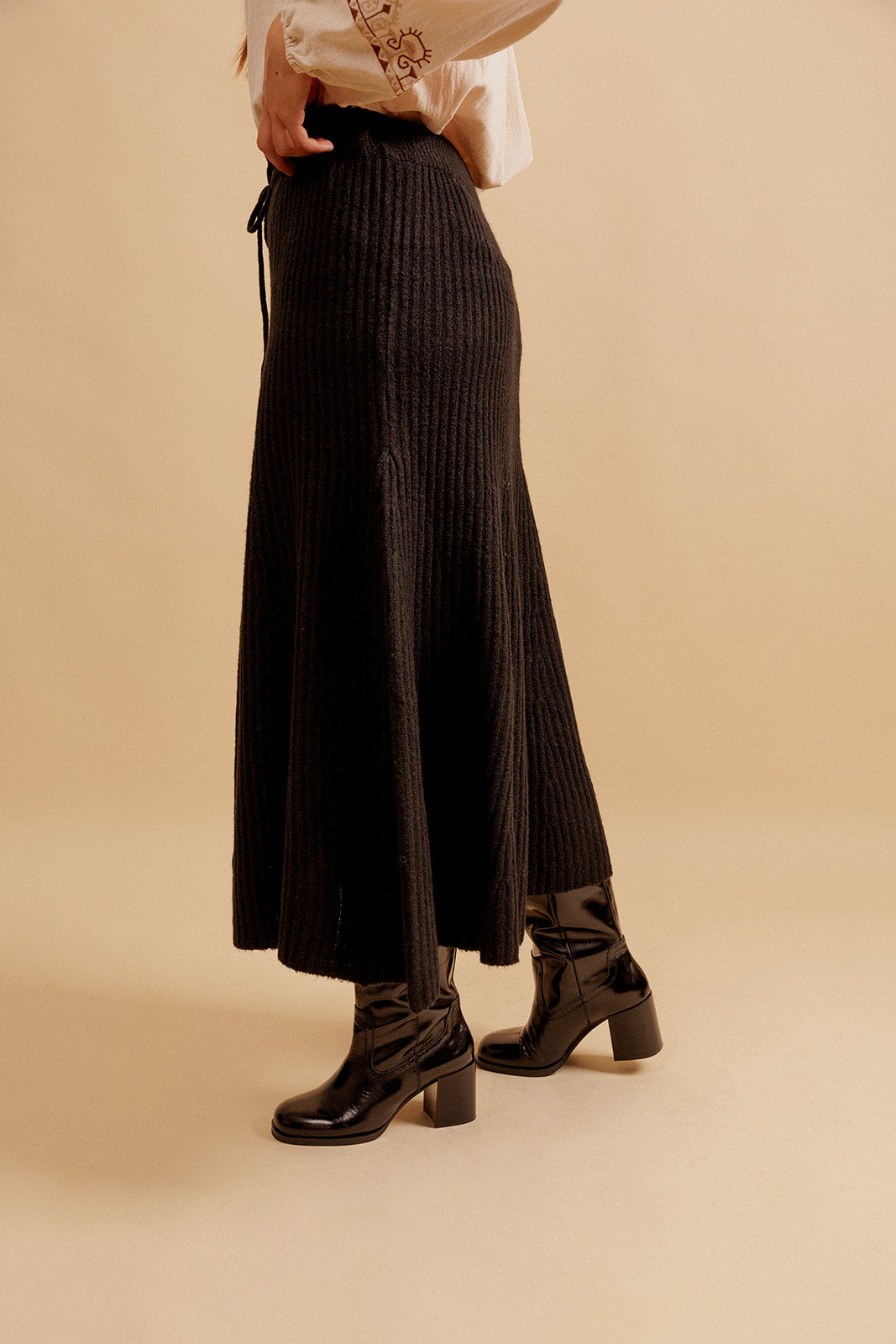 JUPE MIDI ISADORA - NOIR