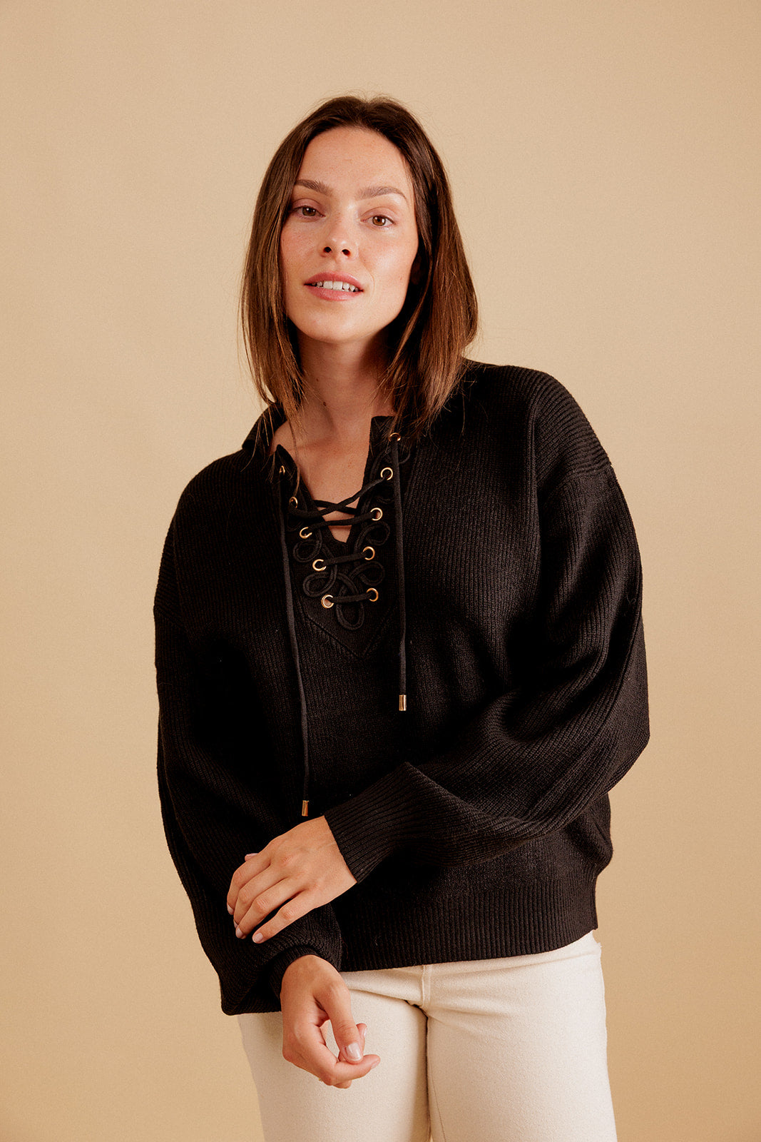 PULL CAMIONNEUR ALHÉNA - NOIR