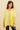 STEPH - Pull Jaune Uni Oversize Femme