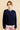 ERICA - Gilet Marine en Maille Femme