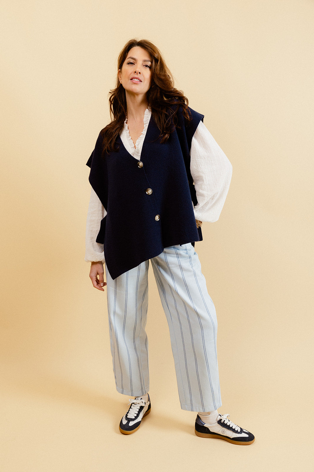 TOMMY - Gilet Marine sans Manches Femme