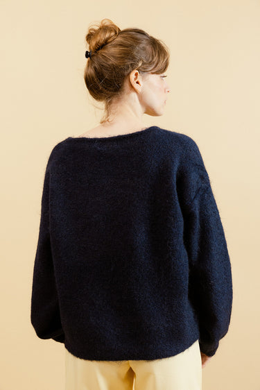 FLO - Pull Uni Marine à Col Bâteau