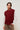 HELYNE - Pull Sans Manches à Boutons Latéraux Bordeaux