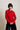 BRIANAE - Pull avec col en perles Rouge