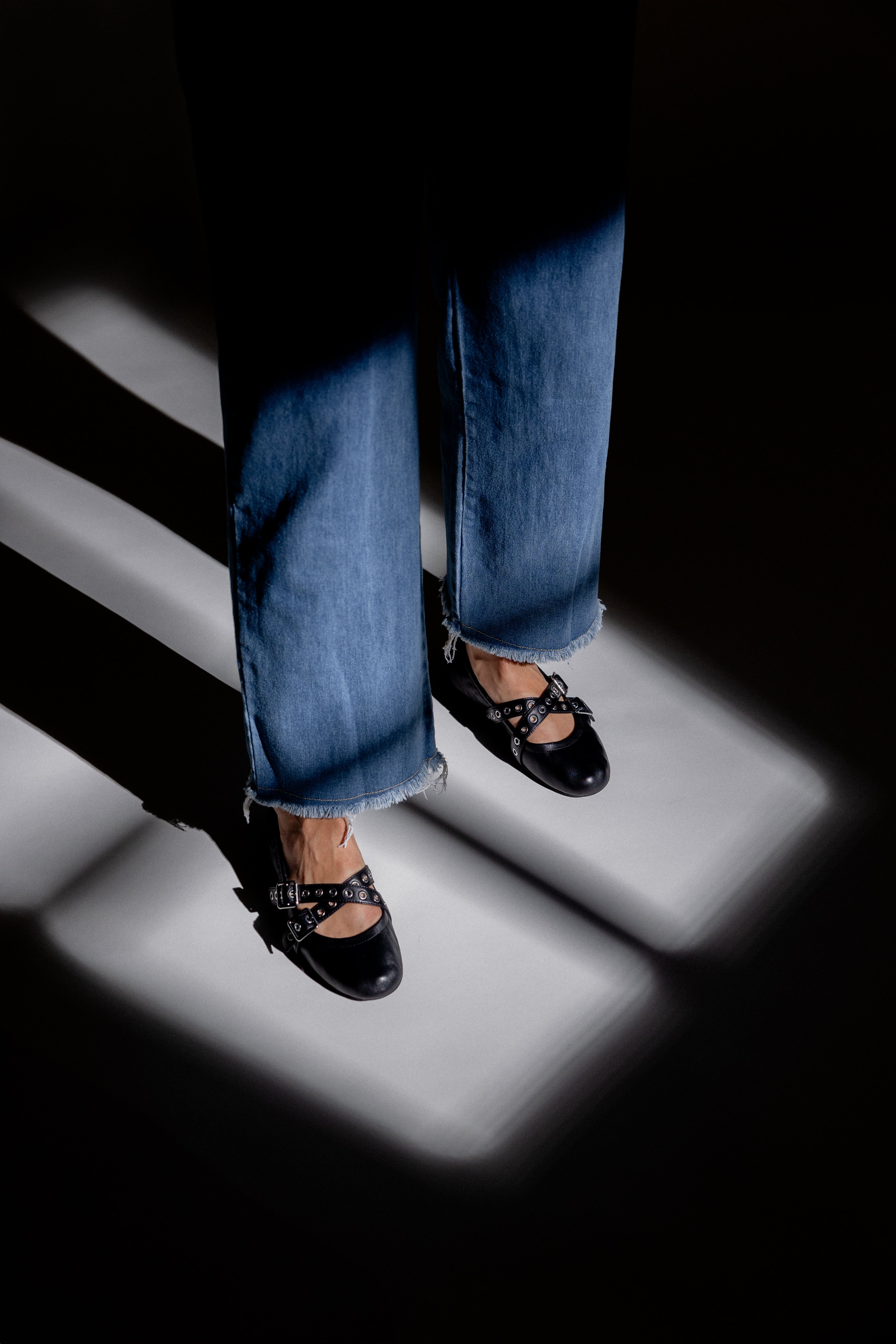 BALLERINES GAIA - NOIR