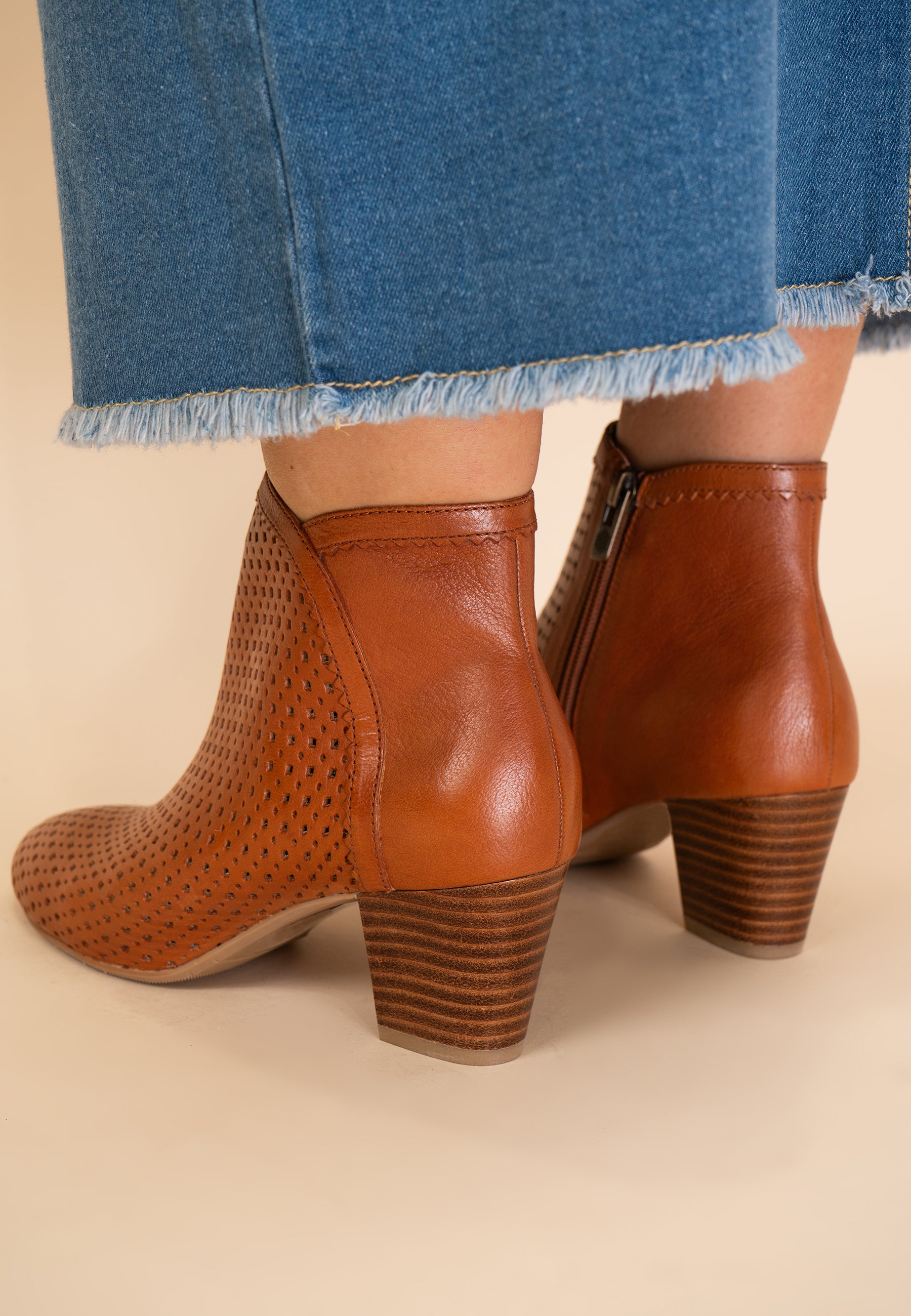 BOTTINES ISABEAU - CAMEL