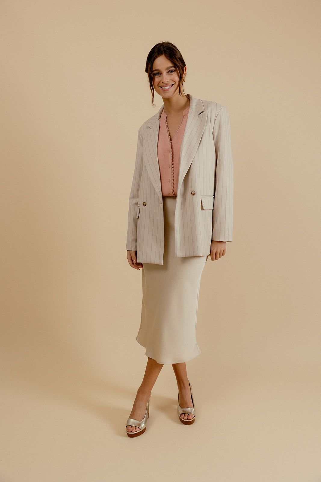 ISOLDE BLAZER - BEIGE