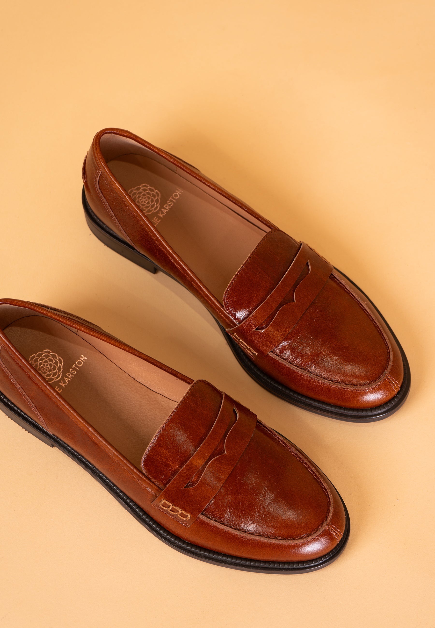 IXIA MOCCASINS - COGNAC