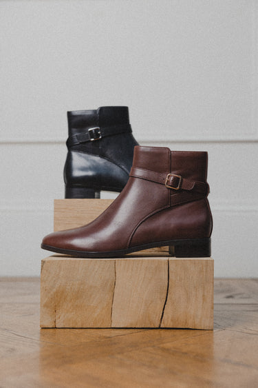 BOTTINES JOKARI - Marron