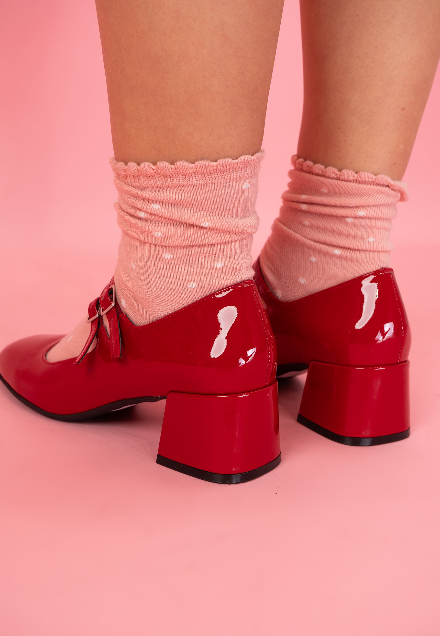 ESCARPINS JASMINE - ROUGE VERNIS