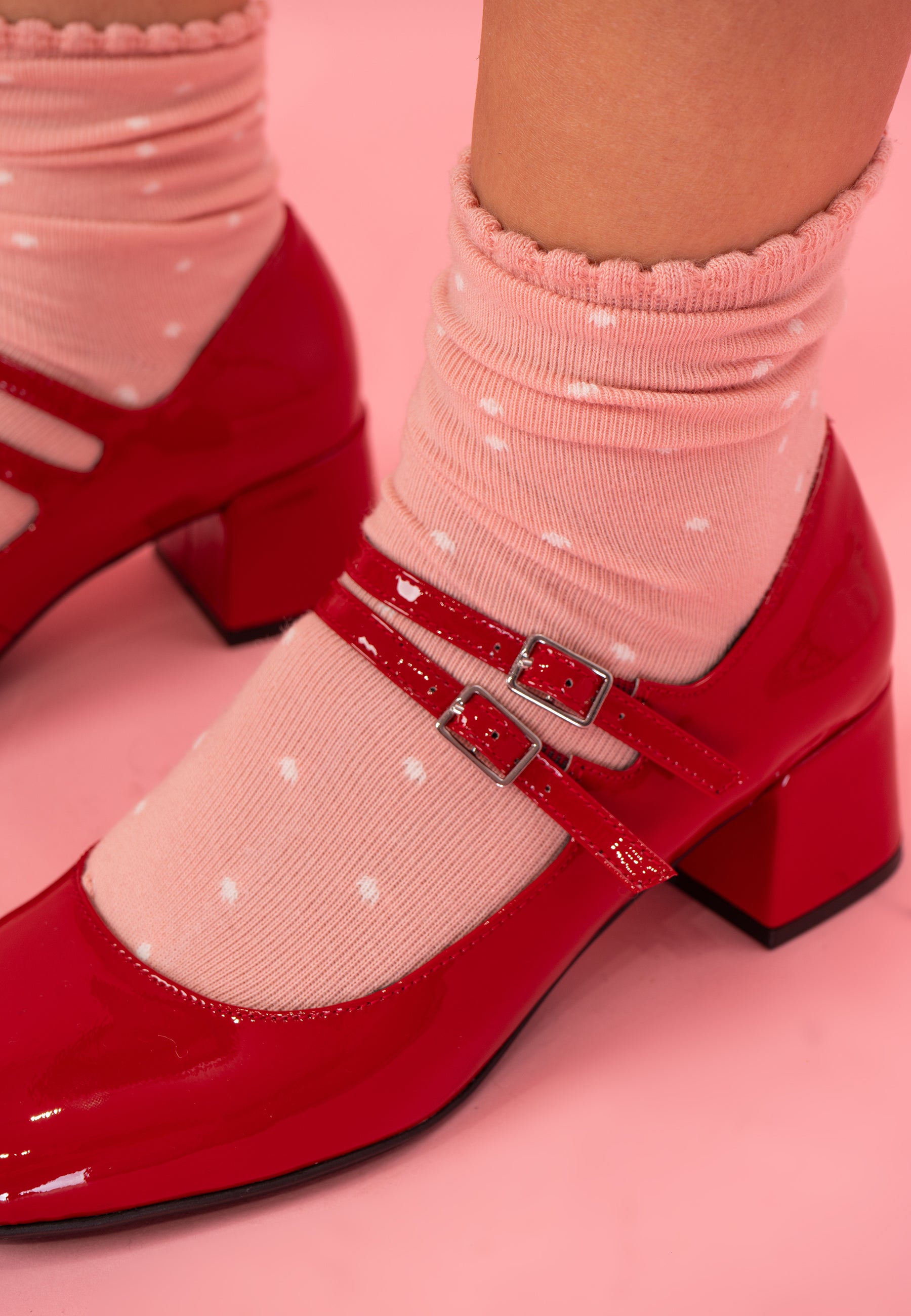 ESCARPINS JASMINE - ROUGE VERNIS