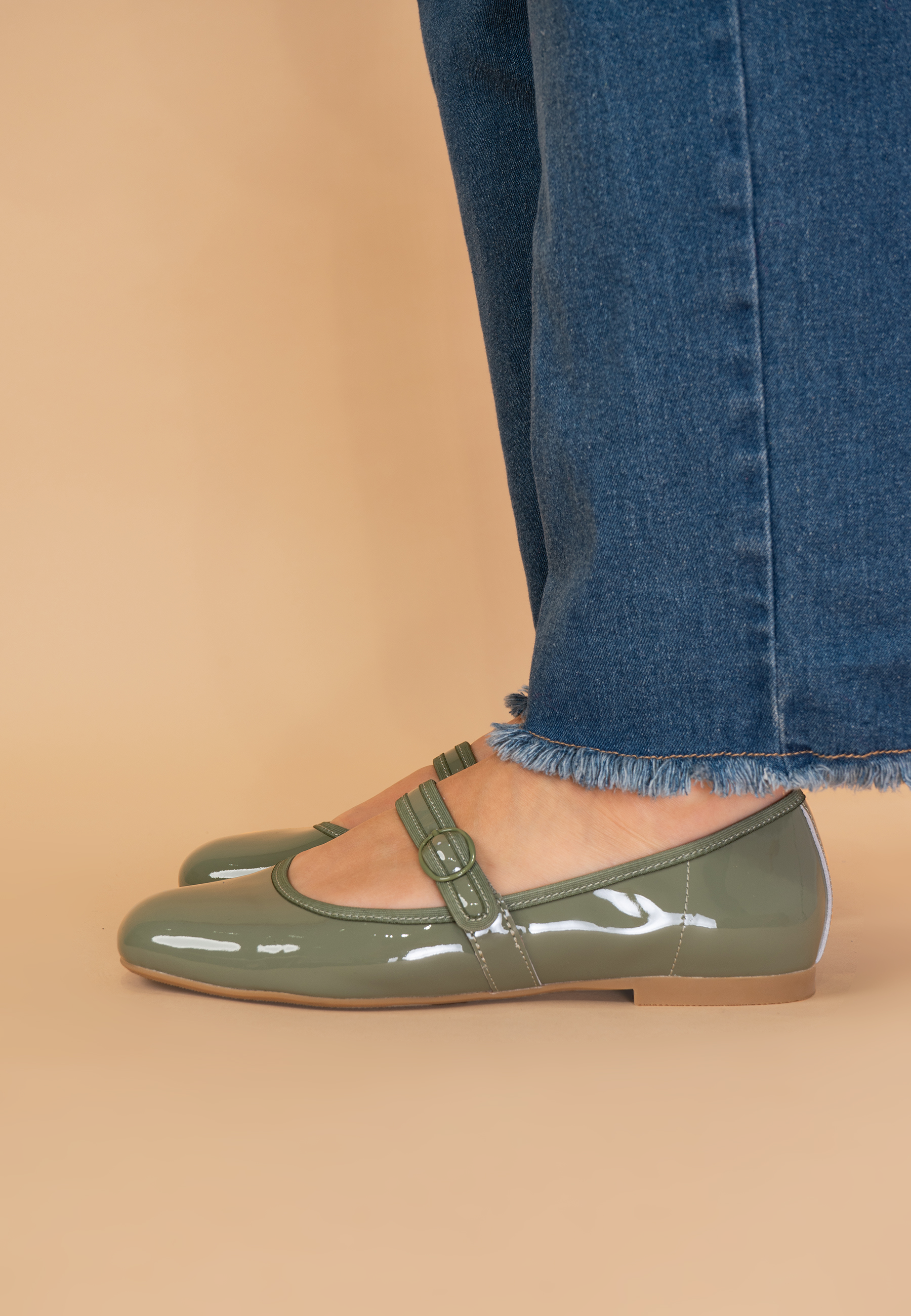 BALLERINES JULIE - Sauge