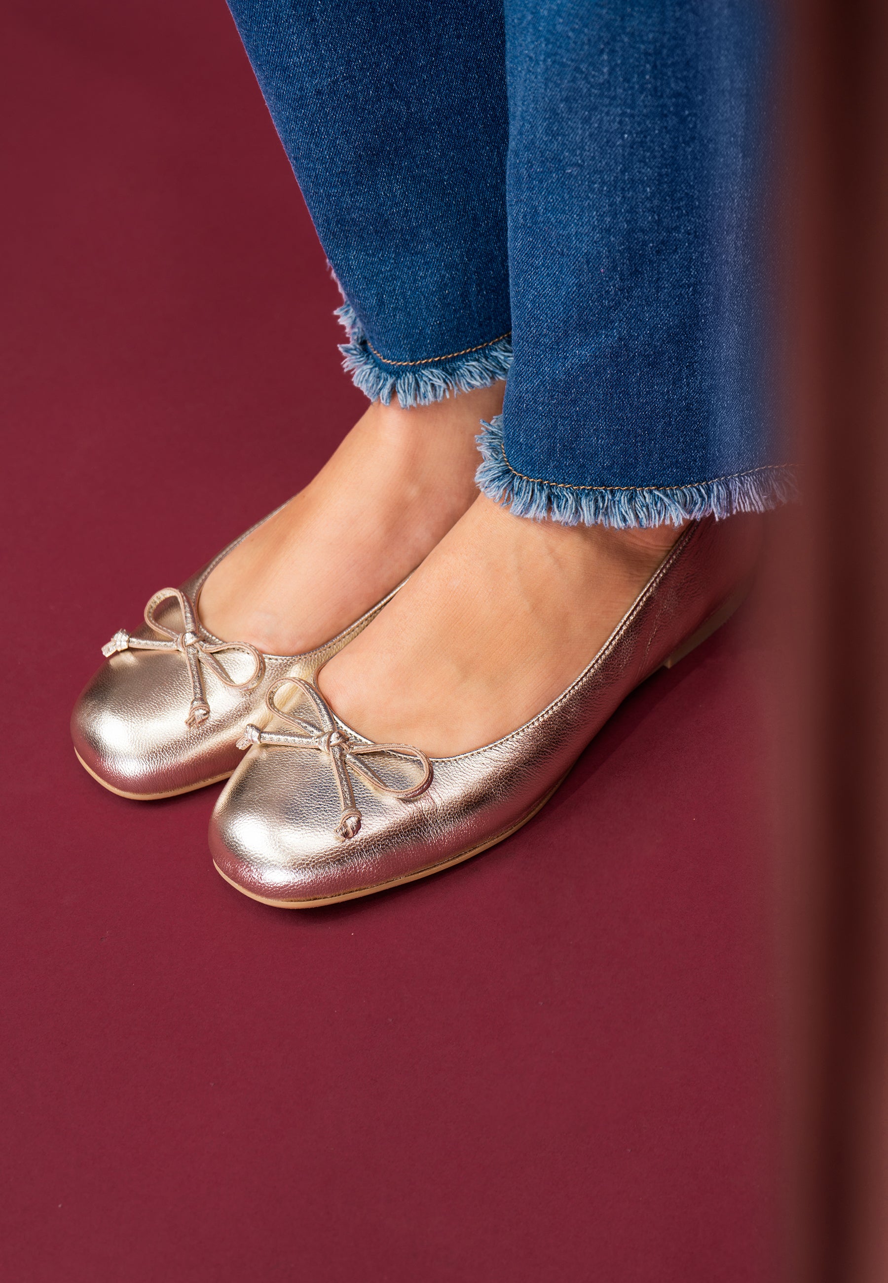 BALLERINES JULINE - PLATINE