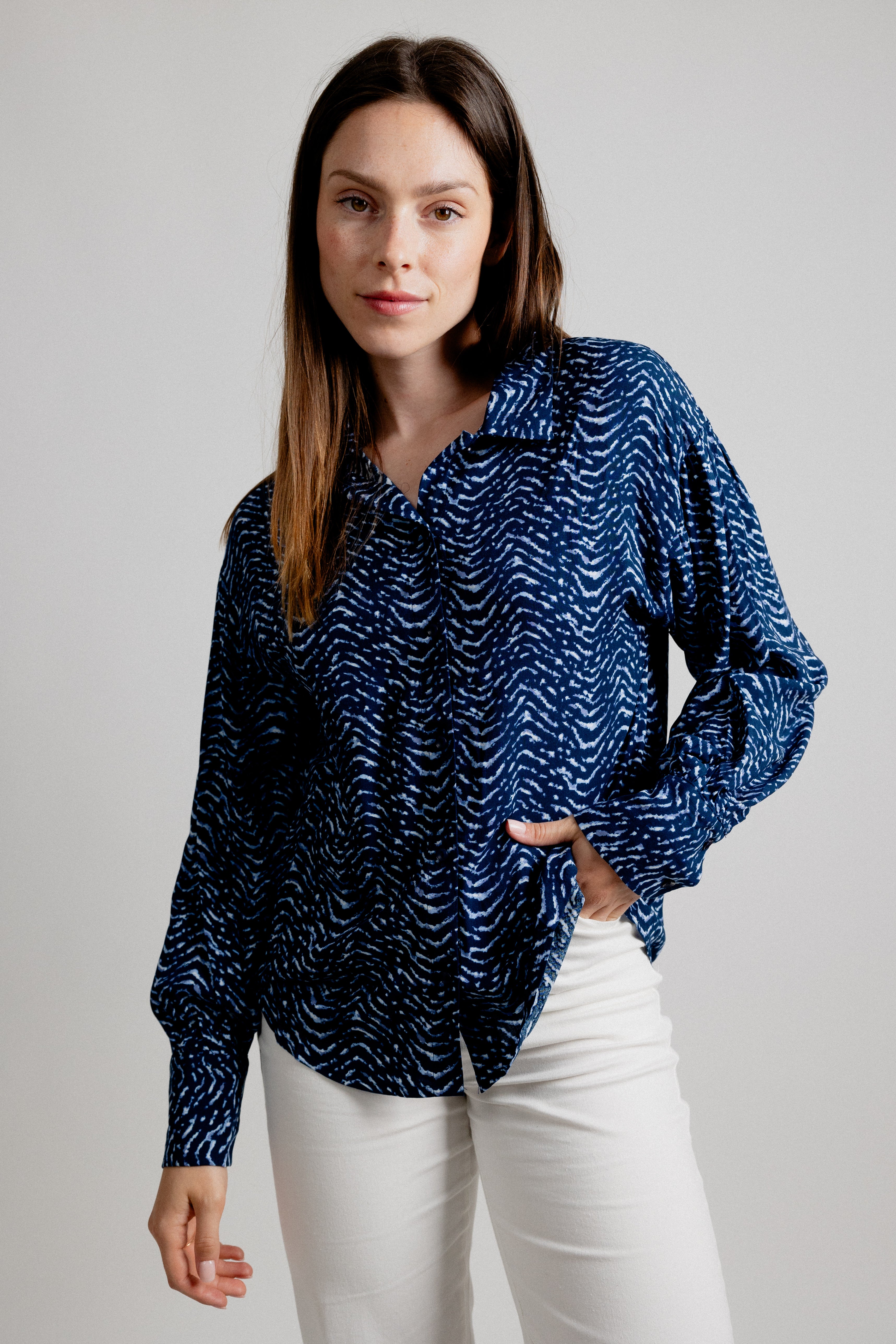 CHEMISE KERRY - BLEU