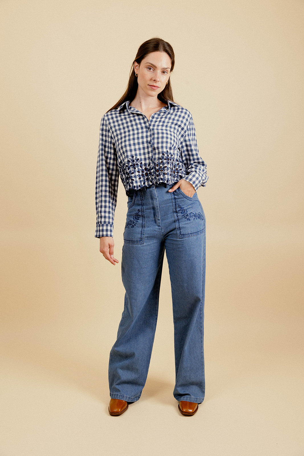 LAURINE SHIRT - NAVY