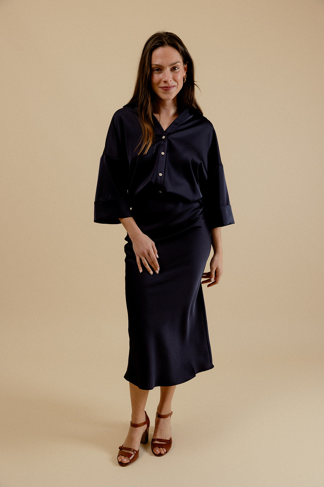 LEONTINE SKIRT - NAVY