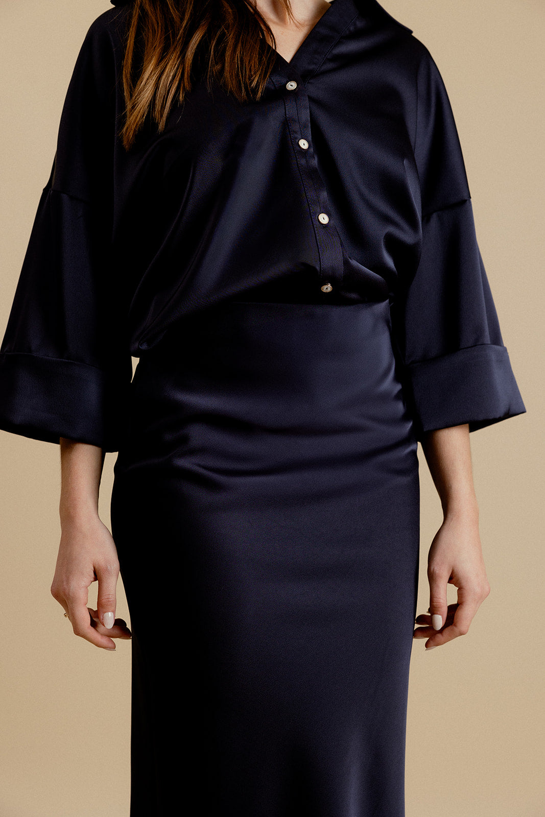 LEONTINE SKIRT - NAVY