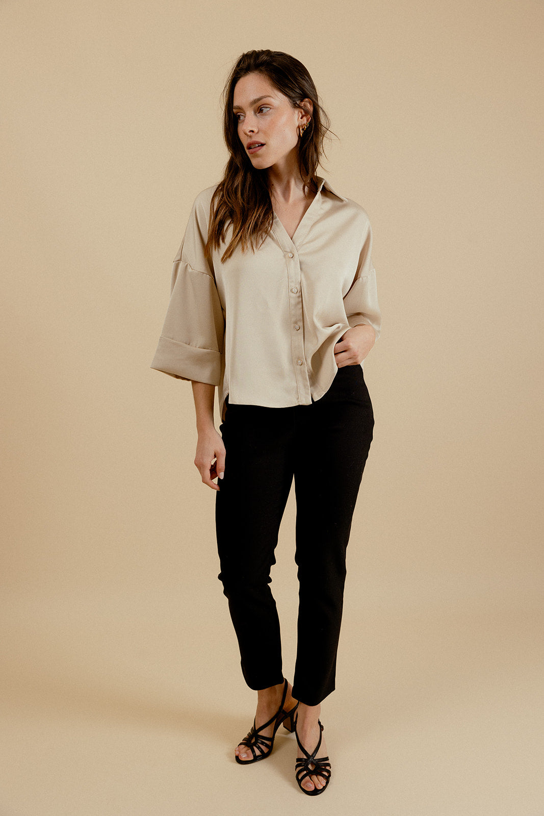 LEANDRE BLOUSE - BEIGE