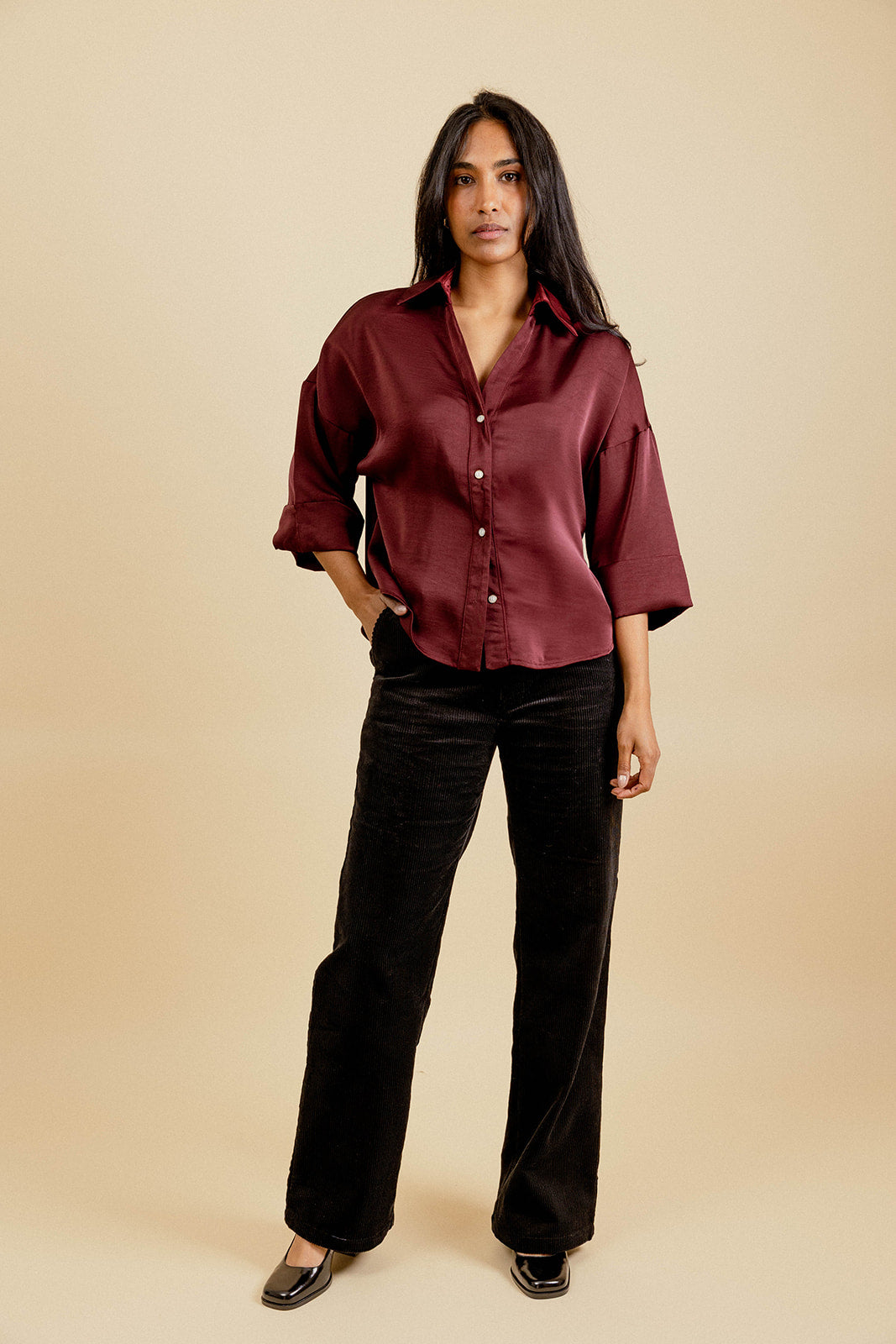 BLOUSE LEANDRE - BORDEAUX